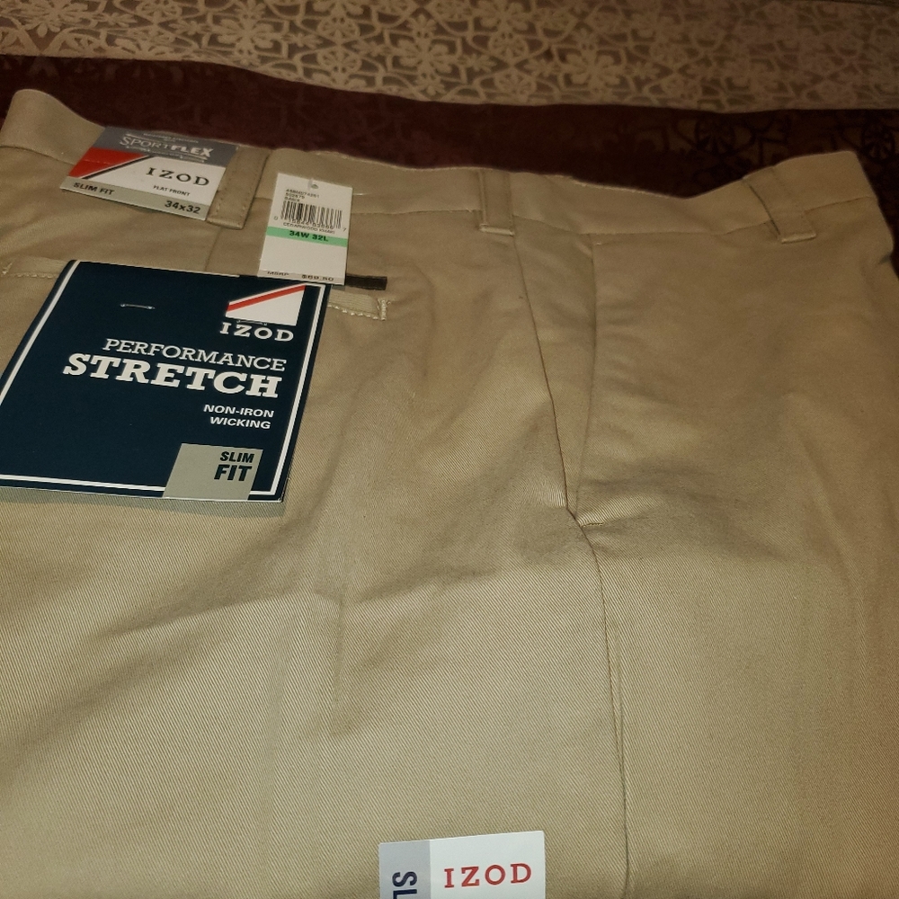 Izod Dress Slacks (khaki)